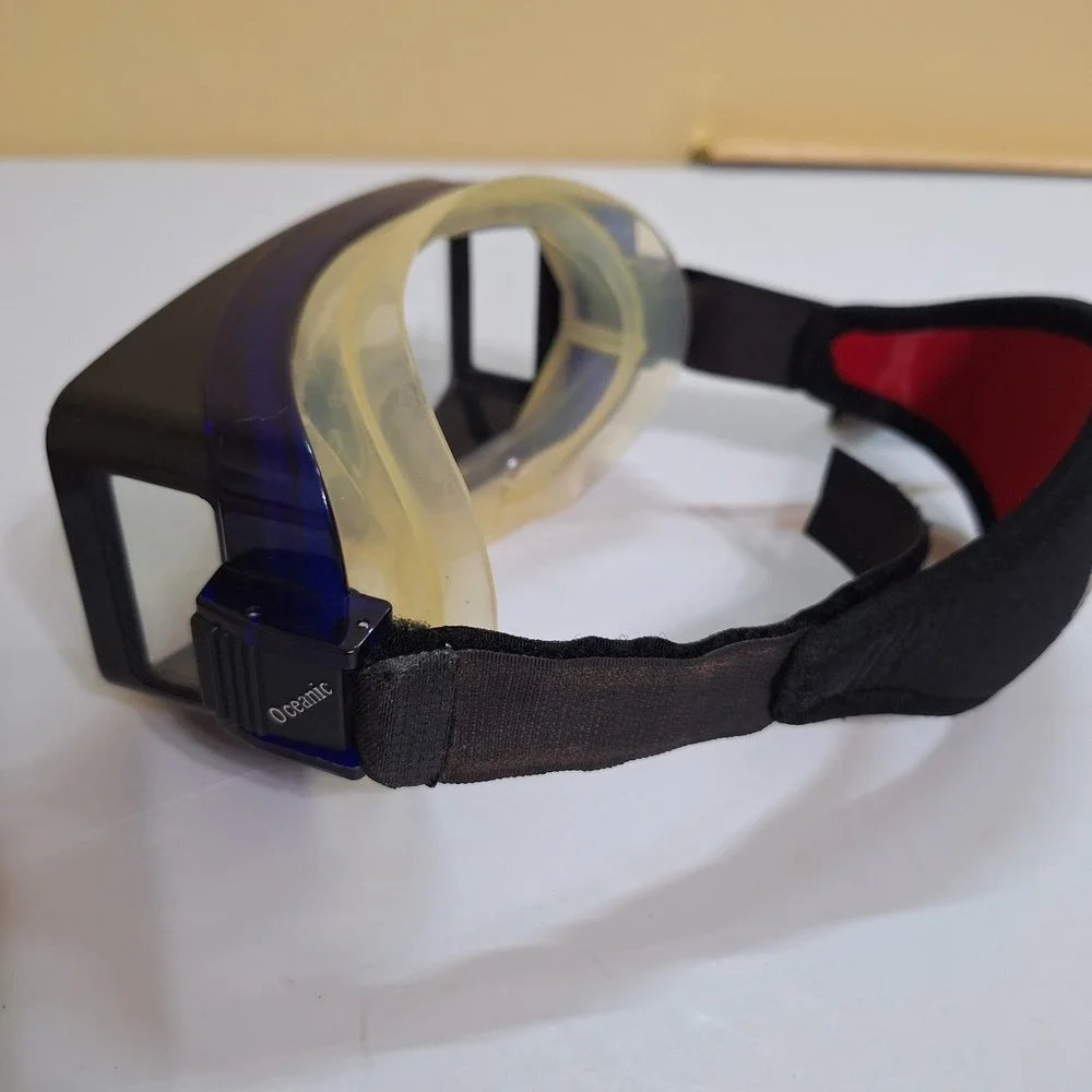 Oceanic Shadow Tempered Scuba Dive‎ Snorkel Mask Pro Suba Houston W/Strap